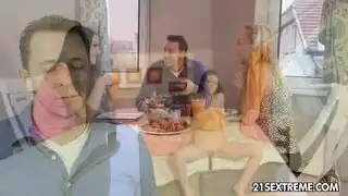 جنس علني عند الشلال: السياح يشاهدون كاثيا وتايلر يمارسان الجنس بقوة