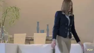 تدليك مثلية يتحول إلى فرك مهبل رطب