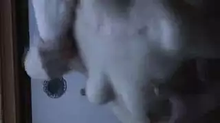 زنقها بقميص النوم الأزرق